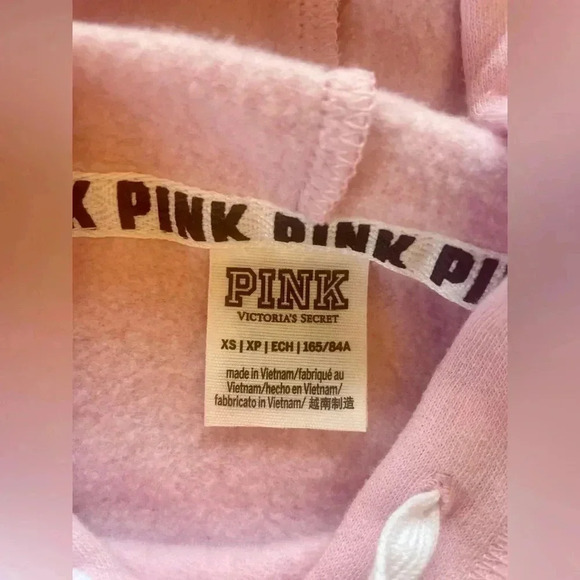 PINK Hoodie Crop Top - Picture 3 of 5